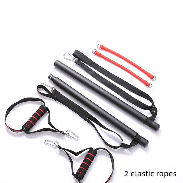 Portable Home Gym Tension Bar With Resistance Bands